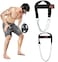 MRX BOXING &amp; FITNESS Weight Lifting Head Harness Padded With Adjustable Strap Neck Exercise GYM Heavy Duty Metal Chain