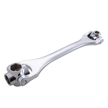 Lichamp 8-in-1 Socket Wrench Metric 8-21mm, Flexible Dog Bone Multi Functional Household Universal Hexagon Spanner, 360 Degree Rotating Head