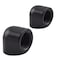 MARRTEUM G1/4" Female to Female 90 Degree Elbow Adapter Extender Connector Fittings for Computer Water Cooling System, Black, 2 Pack