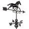 Galloping Horse Weathervane 1974K - Black Finish by Good Directions, 24"L x 15"H
