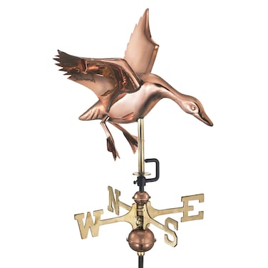 Good Directions 804PR Landing Duck Cottage Weathervane, Polished Copper with Roof Mount