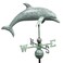 Good Directions Dolphin Weathervane, Blue Verde Copper