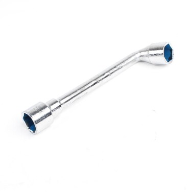 Uxcell a13080800ux1195 Silver Tone Handware Tool Dual Ended 22mm Offset Hex Hexagon Socket Wrench