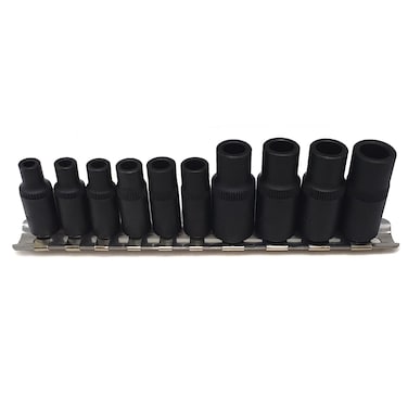 10Pcs Tap Socket Wrench Set (Magnetic), 1/4&acirc;&euro; &amp; 3/8&acirc;&euro; Drive External Tap Socket Adapter, Torx Socket Set