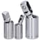 Socket Adapter, 1/2 3/8 1/4 360&Acirc;&deg; Rotation 3pcs Vanadium Steel Joint Socket Swivel Set for Ratchet