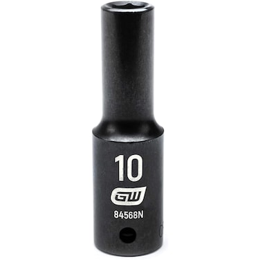 GEARWRENCH 1/2" Drive Deep Impact Metric Socket 10mm, 6 Point - 84568N
