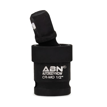 ABN Universal Impact Joint - 1/2in Square Universal Swivel Socket U Joint Ball Spring Design Flexible Socket Extension