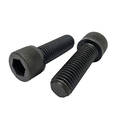 Socket Head Cap Screw, 1/4-20 x 3/4", Alloy Steel, Black Oxide, Hex Socket (Quantity: 100) Coarse Thread, 1/4 inch Hexagonal Allen Bolt, Length: 3/4 inch, Full Thread