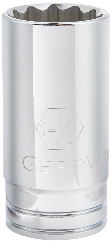 GEARWRENCH 1/2" Drive Deep SAE Socket 1-1/8", 12 Point - 80797