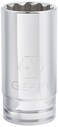 GEARWRENCH 1/2" Drive Deep SAE Socket 1-1/8", 12 Point - 80797