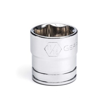GEARWRENCH 3/8" Drive 6 Point Standard SAE Socket 11/16" - 80357