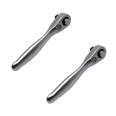Ratchet 1/4" Drive Ratchet Handle 72 Teeth Small Hand Handle Repair Tools Wrench Quick Release Socket Spanner(2pack)