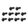 uxcell M5x12mm Button Head Hex Socket Cap Screw Bolt Black 50pcs