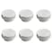 Dracaena 6 Pack G1/4" Thread, Thin Water Stop Plug Fitting with Coin Slot for Computer Water Cooling System, Durable Brass/Copper Material, Silver
