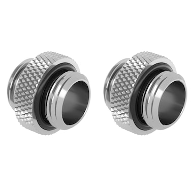 Dracaena 2 pack G1/4" thread, Male to Male Mini Extender Fitting with tighten O-ring, Compression fitting for Computer Water Cooling System, Black