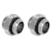 Dracaena 2 pack G1/4" thread, Male to Male Mini Extender Fitting with tighten O-ring, Compression fitting for Computer Water Cooling System, Black