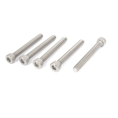 uxcell&Acirc;&reg; M6x50mm 304 Stainless Steel Hex Key Bolt Socket Head Cap Screws 5pcs