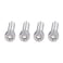 Hex Bolt, 1.25mm Fine Pitch M10 4Pcs Socket Screw Bright Finish -70 Stainless Steel for Construction for DIY Jobs for Automotive Industry(M10*40)