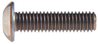 The Hillman Group 43988 6-32 x 3/8 Button Socket Cap Screw, Stainless Steel, 25-Pack