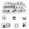 BXQINLENX 24 PCS Silver Chrome G1/4" Plug Fittings for Computer Water Cooling System (Silver)