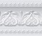 FIXPIX Royal Tulip Peel and Stick Wall Border Easy to Apply (Neutral Gray)