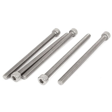 uxcell&Acirc;&reg; M8x120mm 1.25mm Pitch Stainless Steel Hex Socket Head Cap Screws 5pcs