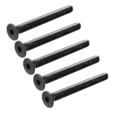 uxcell M8x80mm 10.9 Carbon Steel Countersunk Head Hex Socket Screw 8pcs