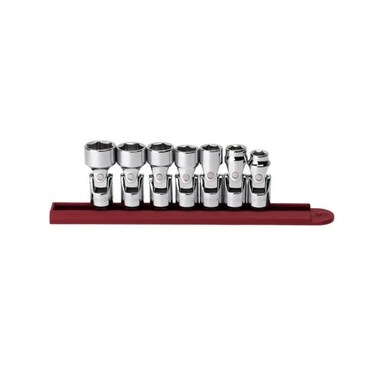 GEARWRENCH 7 Pc. 3/8" Drive 6 Pt. Flex Socket Set, SAE - 80564