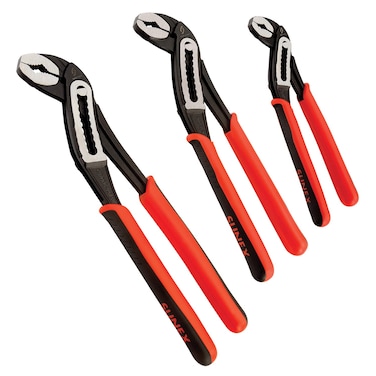 Sunex Tools Sunex 3621V Slip Joint Water Pump Pliers Set, 7" Slip Joint Water Pump Pliers, 10" Slip Joint Water Pump Pliers, 12" Slip Joint Water Pump Pliers, 3Piece