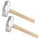 2 Pack 4 lbs Mini Sledge Hammer, Small Sledge Hammer with Wooden Handle for Demolition, Stake Driving, Cracking Stone and Concrete