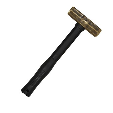 Klein Tools 7HBRFRH04 Brass Sledge Hammer, FGL Rubber Grip, 4-Pound