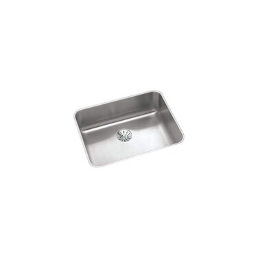 Elkay ELUHAD211555PD Lustertone Classic Single Bowl Undermount Stainless Steel ADA Sink with Perfect Drain