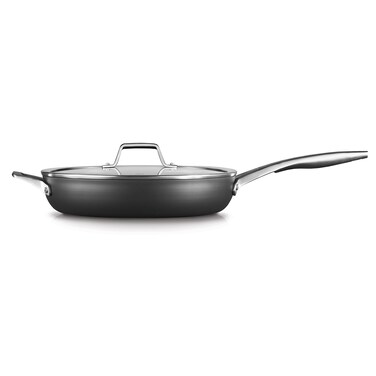 Calphalon Premier Hard-Anodized Nonstick 12-Inch Fry Pan with Lid