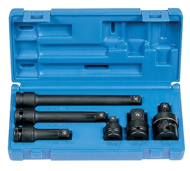 Grey Pneumatic (2200 1/2" Drive 6-Piece Adapter/Extension Socket Set