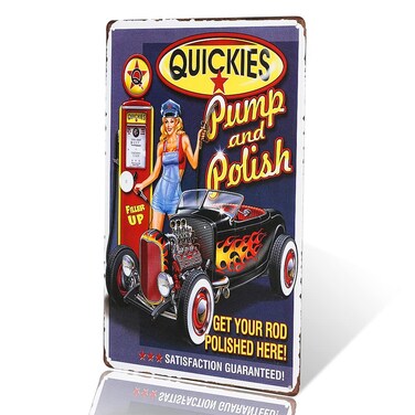 dingleiever- Full Service Garage Pin up Metal Sign Vintage Art Wall Plaque Poster