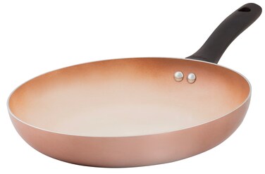 HUDSON Ceramic Nonstick Wok Pan 11 Inches 9Qt Cookware, Pots and Pans, Dishwasher Safe, Copper