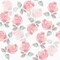 Mangoloo Pink White Floral Peel and Stick Wallpaper Retro Rose Flower Contact Paper for Cabinets and Drawers Watercolor Removable Self Adhesive Shelf Liner Wall 17.5&quot;x102&quot; Renter Friendly Wallpaper