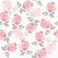 Mangoloo Pink White Floral Peel and Stick Wallpaper Retro Rose Flower Contact Paper for Cabinets and Drawers Watercolor Removable Self Adhesive Shelf Liner Wall 17.5"x102" Renter Friendly Wallpaper