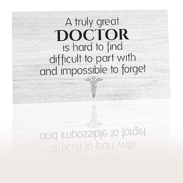 JennyGems Doctor Gifts, Thank You Doctor Wooden Sign, Doctors Appreciation, Retirement Gifts for Doctor, Made in USA