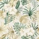 WESTICK Tropical Wallpaper Botanical Waterproof Floral Contact Paper Self Adhesive Floral Peel and Stick Wallpaper for Benrom Bathroom Accent Walls Nursery Cabinets Green Leaf Hibiscus 17.5 x 118 in