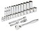 Milwaukee Ratchet-Socket Set SAE 3/8IN 48-22-9408