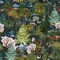 Forest Animal Plants wallpaper Peel and Stick Rabbits Fox Squirrel Owl Green Hedgehog Leaf Self Adhesive Removable Easy Peel Off floral Contact Paper Stick on wallpaper Renter Friendly 17.71&quot;x118.1