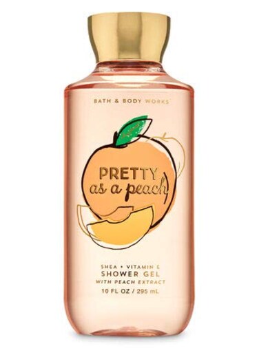 Bath and Body Works Pretty as a Peach Shower Gel 10 Ounce Full Size