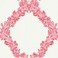Scalamandre Valentino Wreath Peel &amp; Stick Wallpaper, Pink