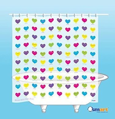 SMART by Simple Memory Art I Love You in 100 Languages Shower Curtain