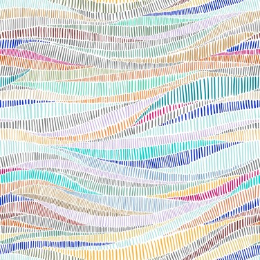 MuralPeel Colorful Geometrical Wave Mosaic Modern Peel and Stick Wallpaper Self Adhesive Removable Easy Peel Off Stick on Wall Paper for Bedroom Cabinet Renter Friendly