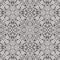 Norwall FH37543 Floral Tile Prepasted Wallpaper, Black, Grey, Metallic Silver, Coal