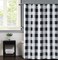 Truly Soft Everyday Buffalo Plaid Black Shower Curtain