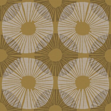 Jen Hewett Superbloom Mustard Peel &amp; Stick Wallpaper,Yellow