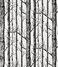 PANGDOU Waterproof Birch Tree Removable Contact Paper, Peel and Stick Self-Adhesive Wallpaper,Black and White Removable Wood Stick Wallpaper,Home Decoration 17.7''x236.2''
